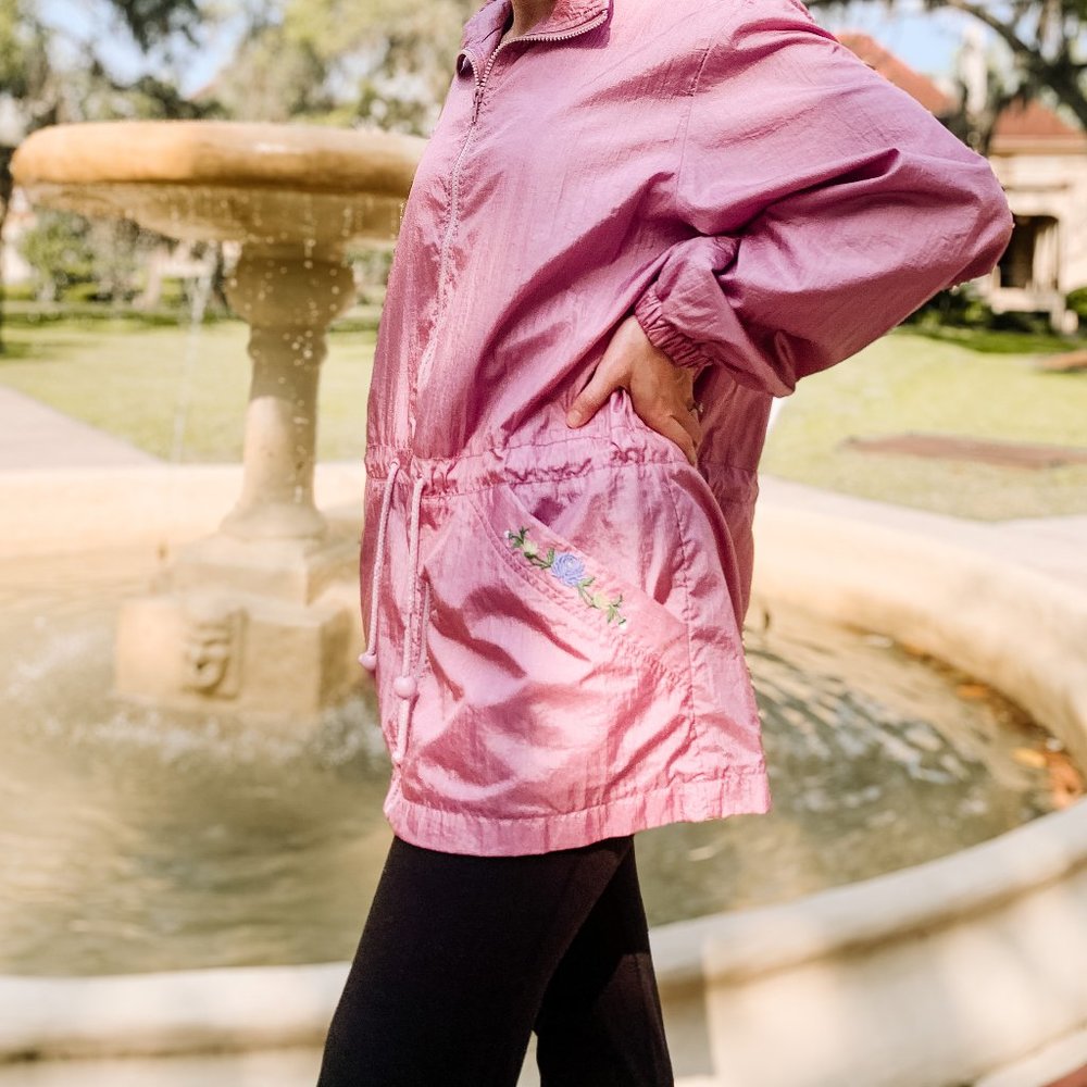 vintage pink blair windbreaker